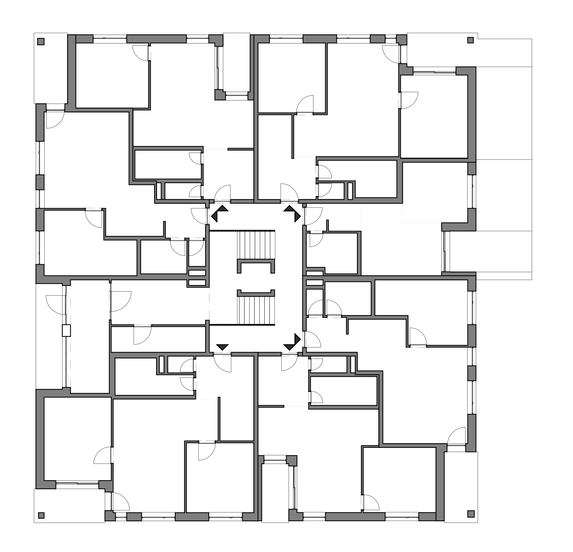 Nádvorná Residence – pôdorys podlažia